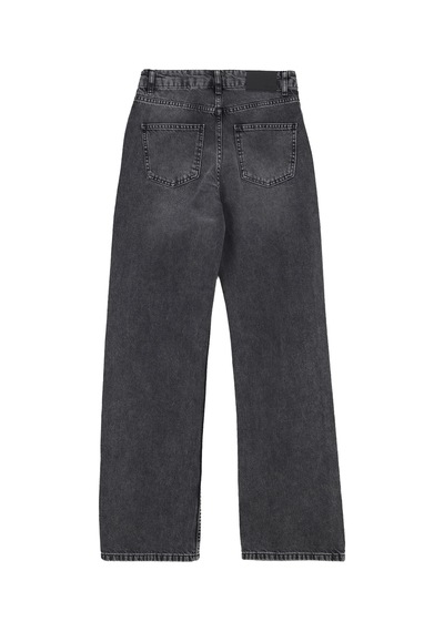 Jeep Antrasit Kadın Straight Yıkamalı Denim Pantolon J6wl-pnt7044