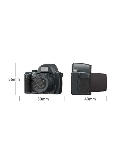 Torima Dijital Fotoğraf Makineleri Video Mini Kamera 2k Video 128gb Destekli Cmr42 Siyah