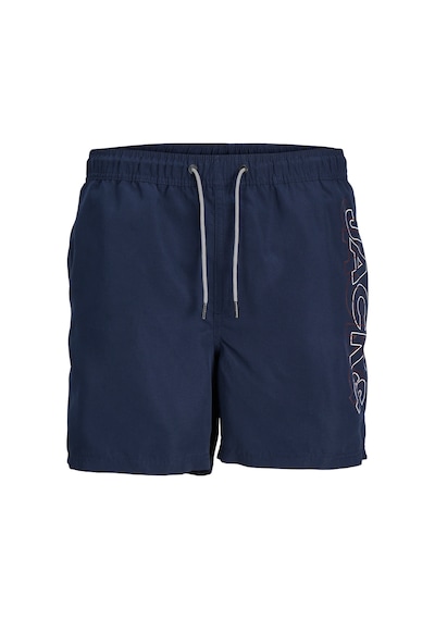 Jack & Jones Jack Jones Yazılı Erkek Deniz Şortu 12253118 Siyah