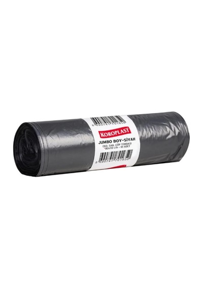 Ekonomik Endüstriyel Çöp Torbası Jumbo Siyah 10'lu 80 110 Cm, Yırtılmaya Dayanıklı, Jumbo Boy Çöp Poşeti, Çift Katlı, Geri Dönüştürülebilir, Fabrika, İnşaat, Depo, Kafe, Otel, Hastane, Bahçe