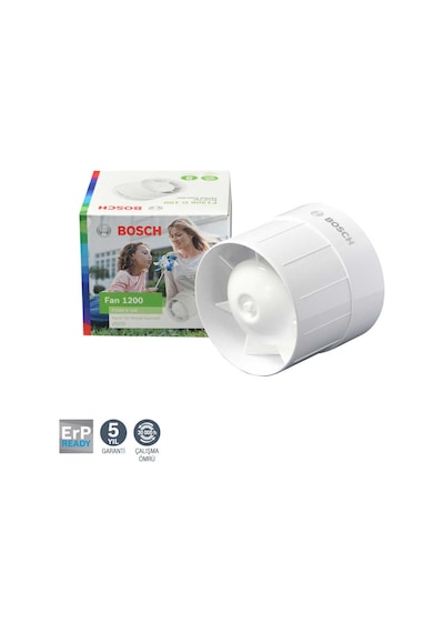 Bosch F1200 D 150 Plastik Kanal Fanı - Aspiratörü 250 M3H