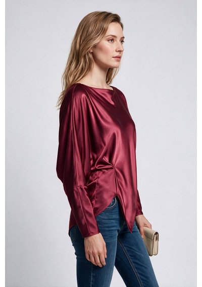 Bluz Ekol 27kekl01045 Bordo