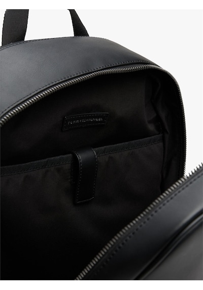 Tommy Hilfiger Th Monogram Backpack Erkek Siyah Çanta - Am0am13490
