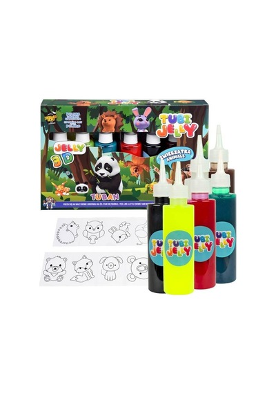 Tuban Tubi Jelly 6 Renk 3 Boyutlu Figürler Hayvanlar Animals Tu3326