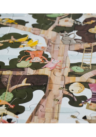 Londji My Tree Çift Taraflı Puzzle Canlı Renkler