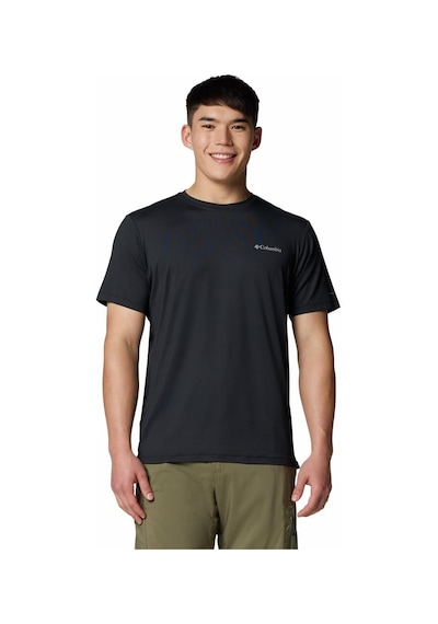 Columbia Tech Trail Utility Erkek Kısa Kollu Tişört-7858 Siyah
