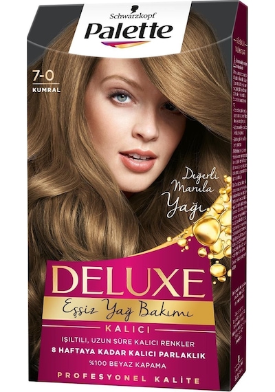 Palette Deluxe 7 - 0 Kumral X 2 Adet Saç Boyası