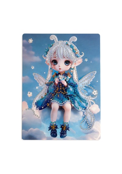 5d Elmas Taş İşleme Kiti Tablo 15x20 Cm Anime Kızı Elf Diamond Painting