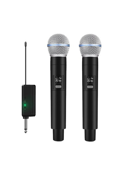 Kablosuz Şarkı Mikrofonu 6.35mm Amfi Hoparlör İçin 600 Hz İla 800 Khz Tak Ve Çalıştır Kablosuz Mikrofon Dış M