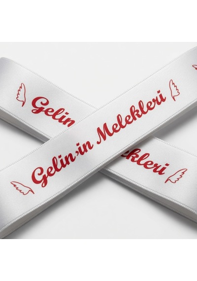 Gelinin Melekleri Gelin Kuşağı Kırmızı 6 Cm X 2 M Bekarlığa Veda Kına Organizasyon Diğer
