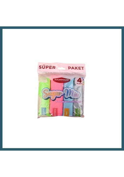 Bezos Sugar Mıx Temızlık Bezı 4lu Ob Çok Renkli
