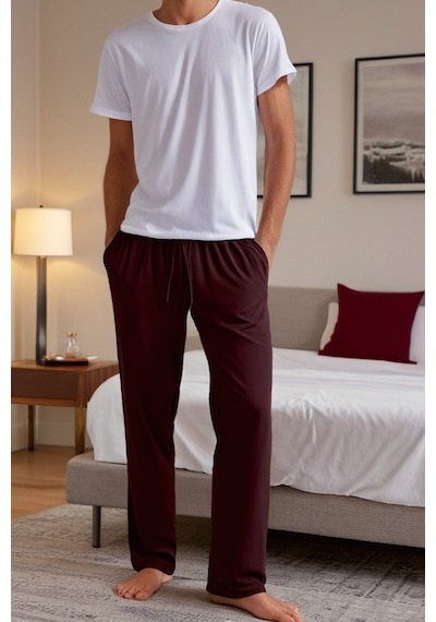 Elemge %100 Pamuk 2'li Süprem Erkek Pijama Altı Compact Penye Rahat Kalıp Cepli Ipli Terletmez Bordo - Haki Bordo-haki Elemge %100 Pamuk 2'li Süprem Erkek Pijama Altı Compact Penye Rahat Kalıp Cepli Ipli Terletmez Bordo - Haki Bordo-haki