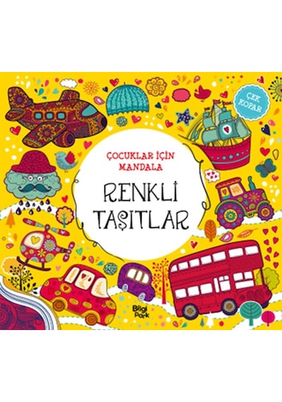 Çocuklar İçin Mandala - Renkli Taşıtlar