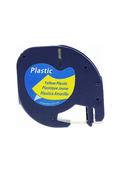 Puun DYMO LetraTag 59423 PLASTİK SARI ETİKETE SİYAH (S0721620) (1