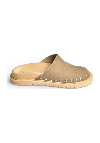 Fox Shoes Y918132902 Vizon Süet Önü Kapalı Sabo Terlik