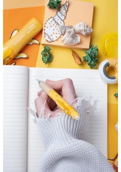 Defter Setı - Desenli Elma Hardal Sarısı Kutuda 103 Ivory