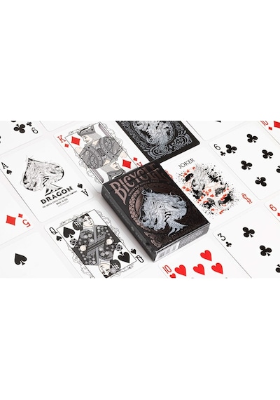 Bicycle Dragon Back Black Premium Oyun Kağıdı Limited Edition Koleksiyonluk İskambil Kartları