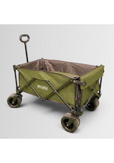 Orcamp Out-2381 100 Litre Veloce Arkası Açılabilir Fren Sistemli Katlanır Kamp Vagonu - Plaj Yük Taşıma Ve Kamp Arabası