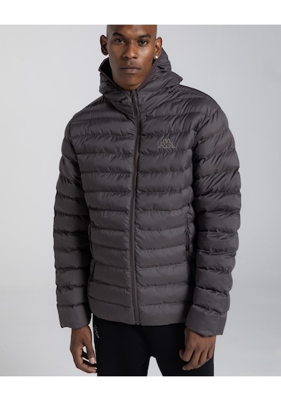 Kappa Logo Rina Puffer Erkek Kahverengi Regular Şişme Mont