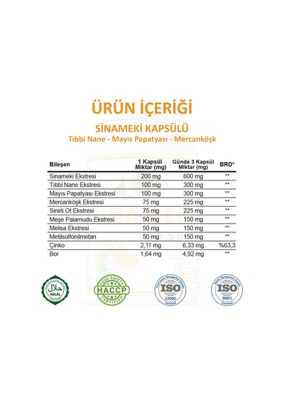 Gökçek Şifa Sinameki (Senna Capsule) 60 Kapsül