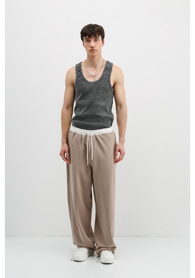 Vamos Baggy Fit Eşofman Alt V80-41 Vizon