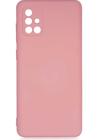 Noktaks - Galaxy Uyumlu A71 Uyumlu - Kılıf İçi Kadife Koruyucu Mara Lansman Kapak - Pembe Açık - T17704 Pembe Açık