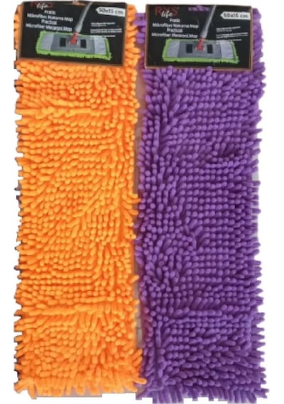 Rys Life 2 Adet Nemli Ve Kuru Makarna Mop Ucu Mikrofiber Paspas Yedeği 50 Cm