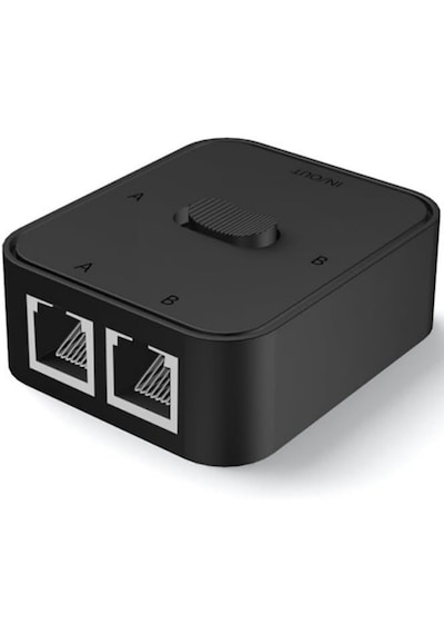 Alfais 4641 2 Port Rj45 Ethernet Switch Çevirici Çoklayıcı