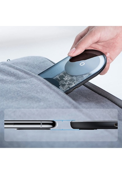 Baseus Sımple 2In1 Kablosuz Wıreless Şarj 18W Apple Uyumlu iPhone s Pods