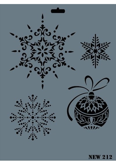 Rich New Seri N-212 Stencil 35X25 Cm