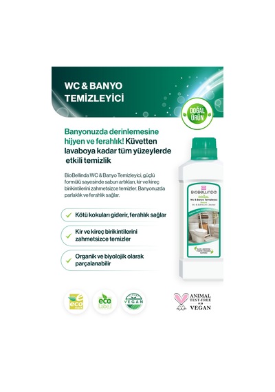 Doğal Wc & Banyo Temizleyici Temizliğin En Doğal Hali 750 Ml
