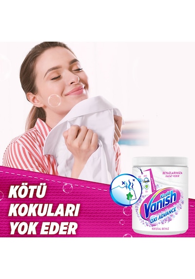 Vanish Kosla Multipower Oxi Advance Beyazlar İçin Leke Çıkartıcı & Deterjan Toz 800 G