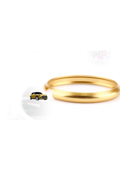 Mini Cooper Kumanda Halkası Alüminyum R55 R56 R57 R58 R59 R60 Metal Kumanda Çerçevesi Gold