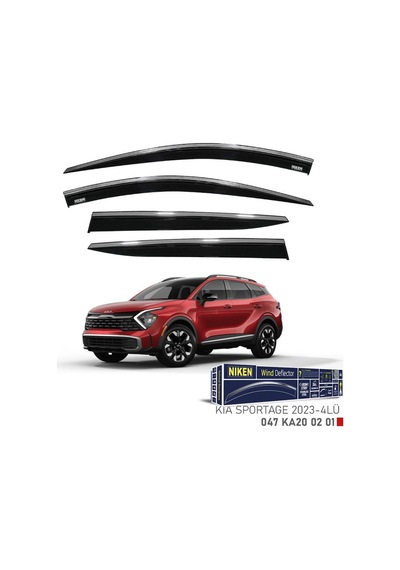 Kia Sportage Niken Kromlu Cam Rüzgarlığı 4lü Set 2023 2024