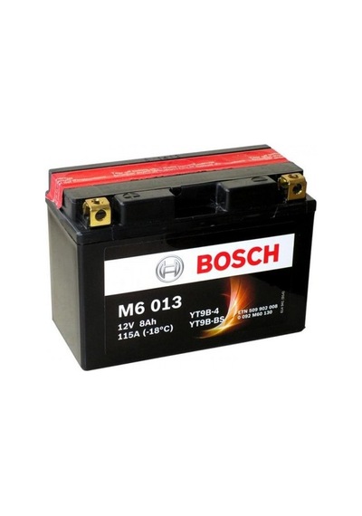 Bosch 8A M6013 YT9B-4 / YT9B-BS AGM Motosiklet Aküsü