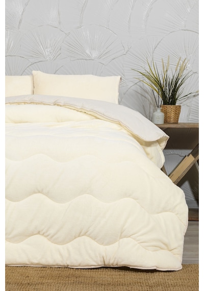 Elart Victor Comfort Uyku Seti Çift Kişilik Wellsoft 3 Parça 195x215 Cm Krem Krem