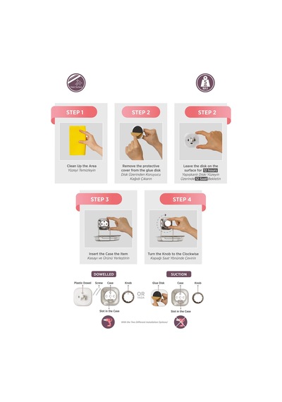 Delmeye Son Yapışkanlı Katı Sabunluk Düzenleyici Krom YK-713