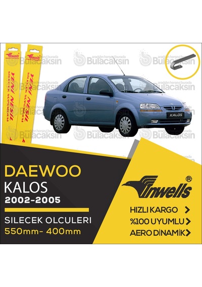 Daewoo Kalos Muz Silecek Takımı 2002-2005 İnwells N11.2152
