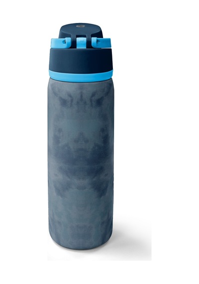 Coral High Lacivert Eskitme Desenli Pipetli Ve Direkt İçim Çelik Termos 800 Ml 38586 Lacivert