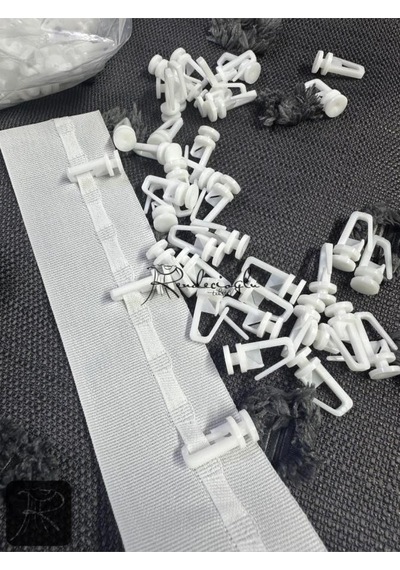 Perde Düğmesi Sert Plastik 50 ad Mukavemetli Kilitli