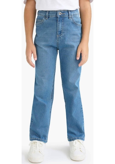 Defacto Erkek Çocuk Straight Fit Düz Paça Jean Pantolon F0455a825aunm28 Mavi Defacto Erkek Çocuk Straight Fit Düz Paça Jean Pantolon F0455a825aunm28 Mavi
