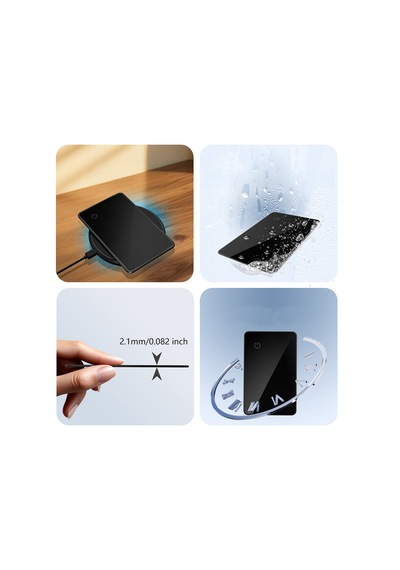 Micflip P045 Suya Dayanıklı AppleiOs UyumluVe Android Uyumlu Wireless Özellikli Akıllı Takip Kartı Siyah