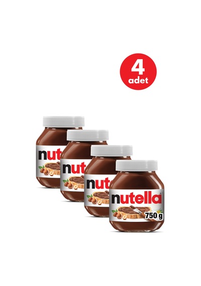 Nutella Kakaolu Fındık Kreması 750 Gr - 4 Adet