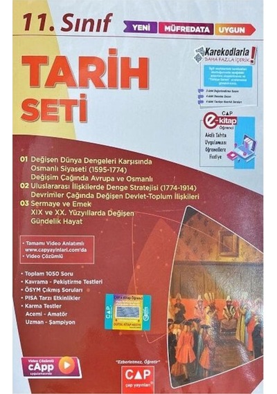 Çap Yayınları  11.Sınıf Tarih Seti