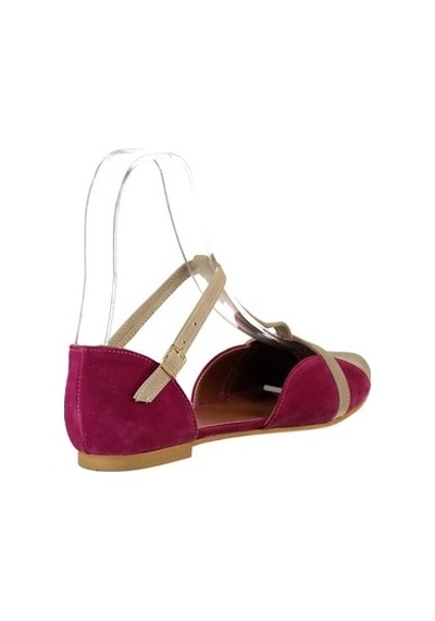 Fox Shoes Ten/Fuşya Kadın Babet B726881802