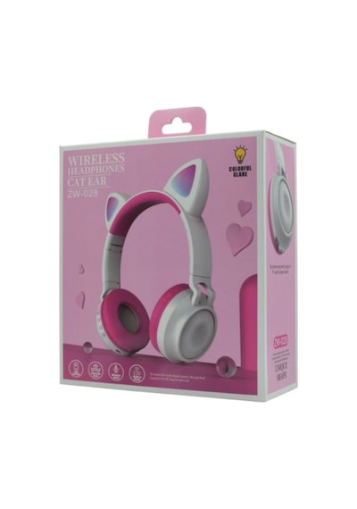 ZW-028 Kedi Kulaklı Bluetooth 5.0 Kulak Üstü Kulaklık