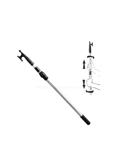 Shuıvan Teleskobik Gönder Kancası Kakıç 140-250cm - Siyah-1336