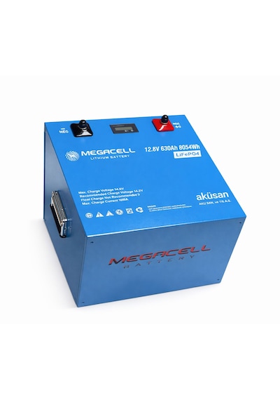 Megacell 12.8v 630ah Lifepo4 Lityum Demir Fosfat Akü Bluetoothlu