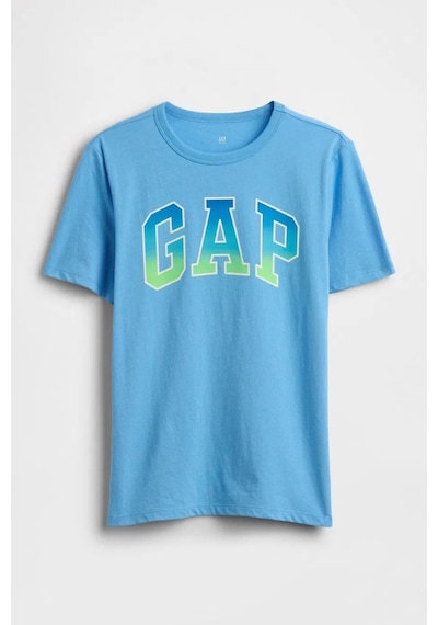 Gap Erkek Çocuk Logo Detaylı Mavi T-shirt-13562 Mavi