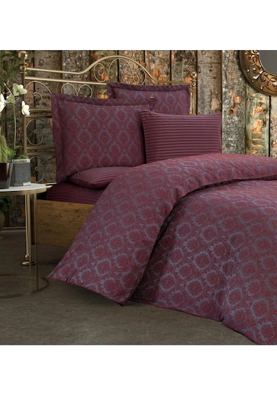 Monaco Bambu Jakar Kumaş Bordo Ikili Oksford 60x80 Cm Yastık Kılıfı-1323 Çok Renkli